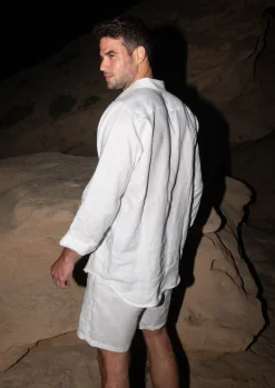Danny Linen White - Shirt*Bananhot Fashion