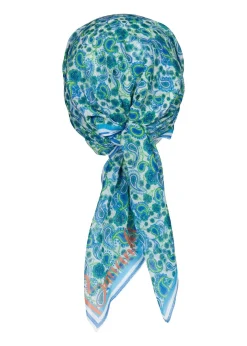 Head Scarf - Light Blue Paisley*Bananhot Store