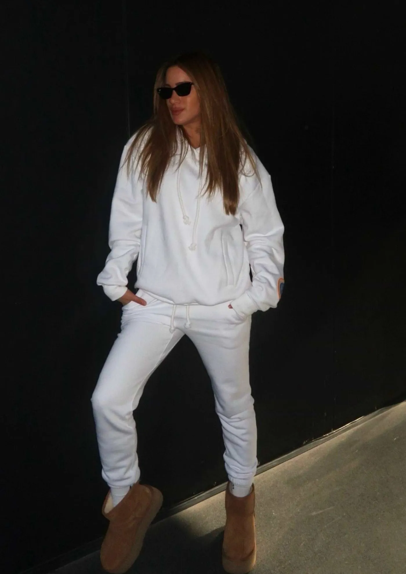 Hudson Hoodie - White*Bananhot Shop
