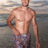 Man Swim Short - Purple Paisley*Bananhot New