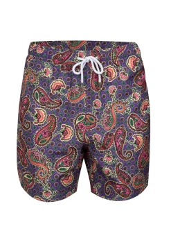 Man Swim Short - Purple Paisley*Bananhot Flash Sale
