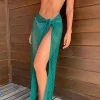 Midi Net Sarong - Dark Green*Bananhot Fashion