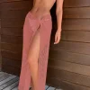 Midi Net Sarong - Powder Pink*Bananhot Outlet