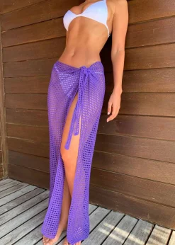 Midi Net Sarong - Purple*Bananhot Fashion