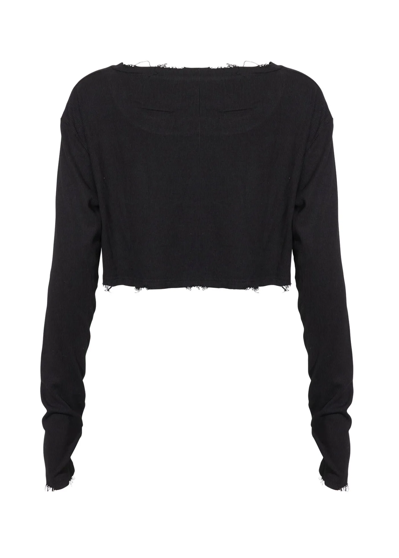 Remi Cropped Long Sleeve Top - Black*Bananhot Best Sale
