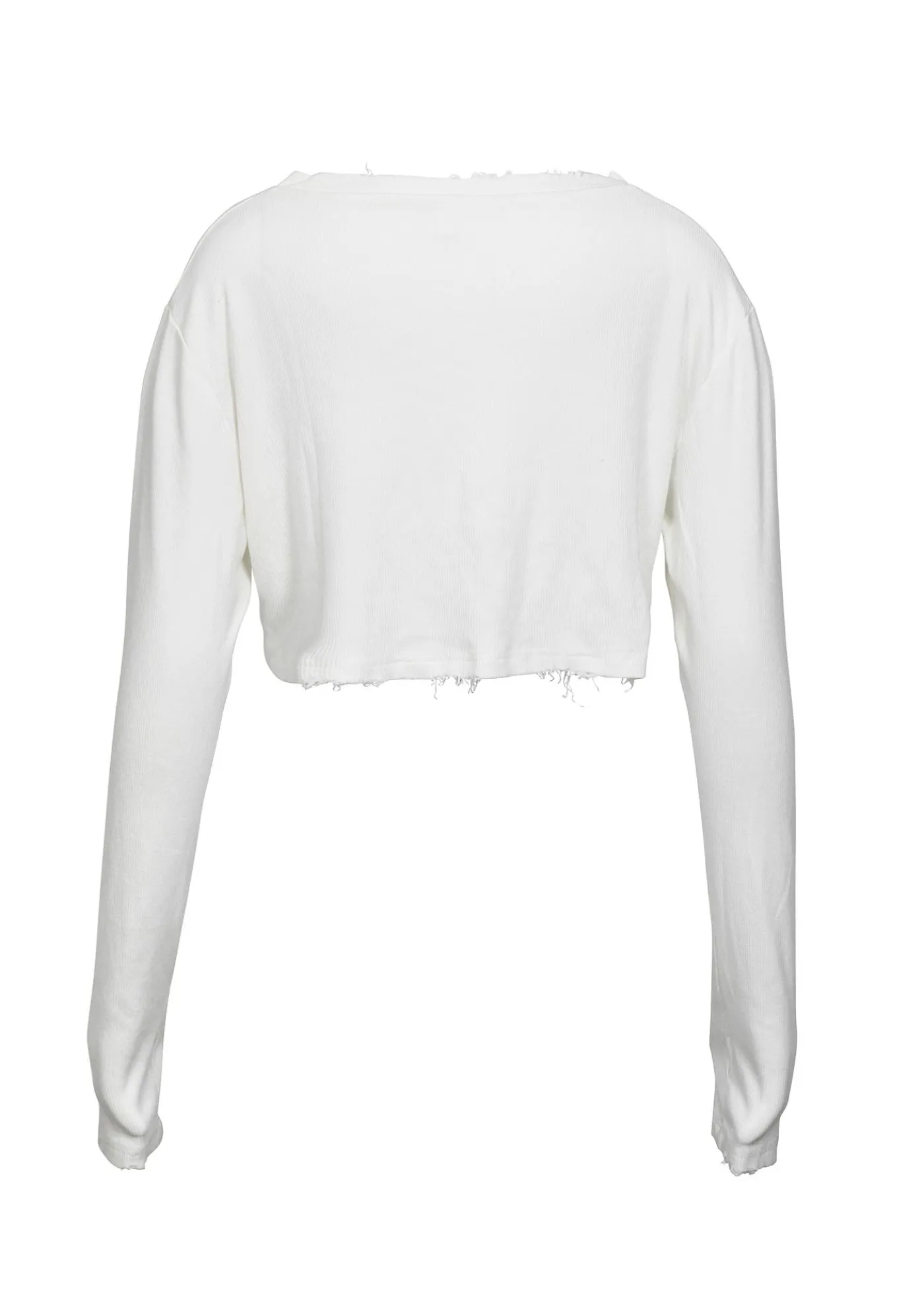 Remi Cropped Long Sleeve Top - White*Bananhot Best Sale