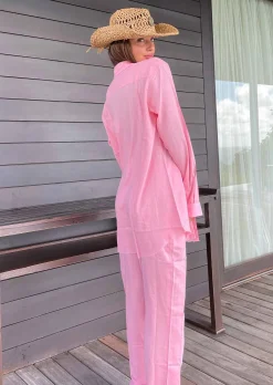 Sandy Linen Baby Pink - Pants*Bananhot Shop