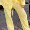Sandy Linen Baby Yellow - Pants*Bananhot Flash Sale