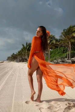 Scarlett Royal Orange - Dress*Bananhot Cheap