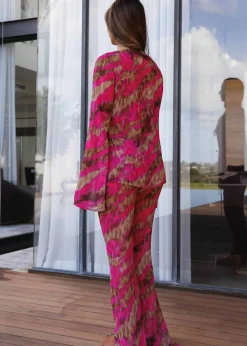 Teresa Pink Brown Jungle - Pants*Bananhot Sale