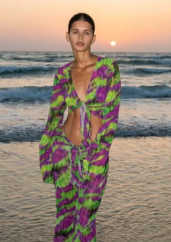 Tommy Green Purple Jungle - Pants*Bananhot Clearance