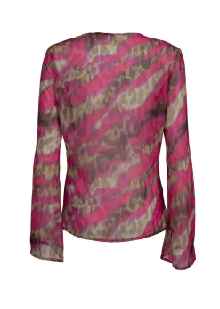 Vanessa Pink Brown Jungle - Cover Up Shirt*Bananhot Clearance